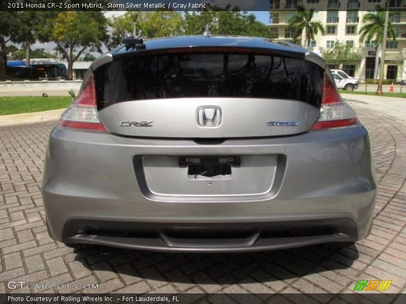 Storm Silver Metallic / Gray Fabric 2011 Honda CR-Z Sport Hybrid