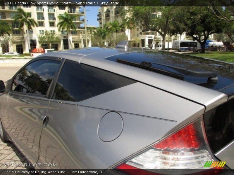 Storm Silver Metallic / Gray Fabric 2011 Honda CR-Z Sport Hybrid
