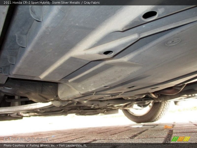 Storm Silver Metallic / Gray Fabric 2011 Honda CR-Z Sport Hybrid