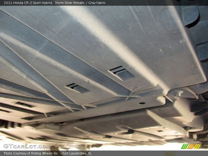 Storm Silver Metallic / Gray Fabric 2011 Honda CR-Z Sport Hybrid
