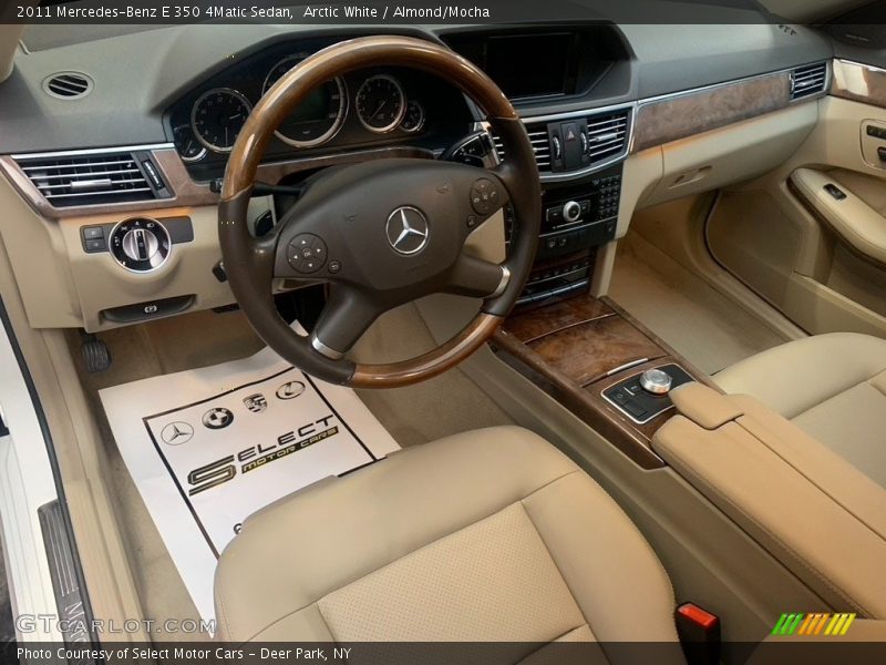 Arctic White / Almond/Mocha 2011 Mercedes-Benz E 350 4Matic Sedan