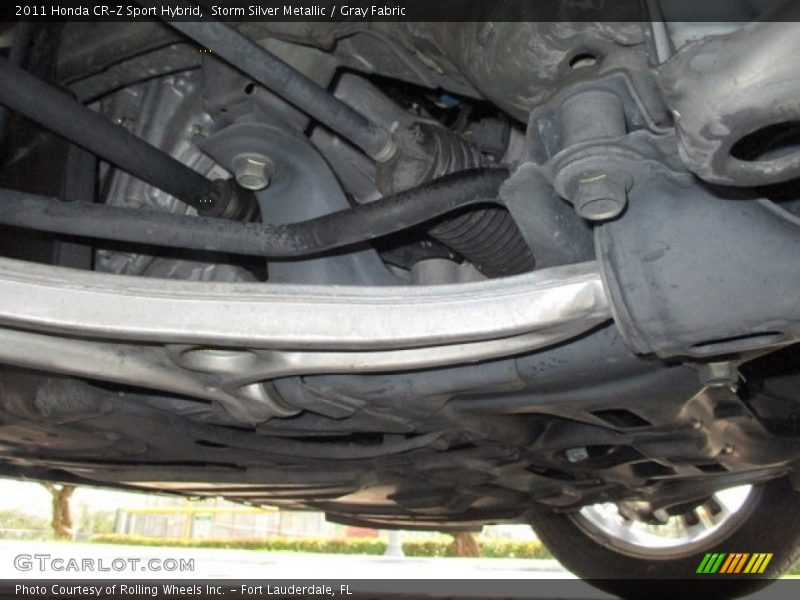 Storm Silver Metallic / Gray Fabric 2011 Honda CR-Z Sport Hybrid