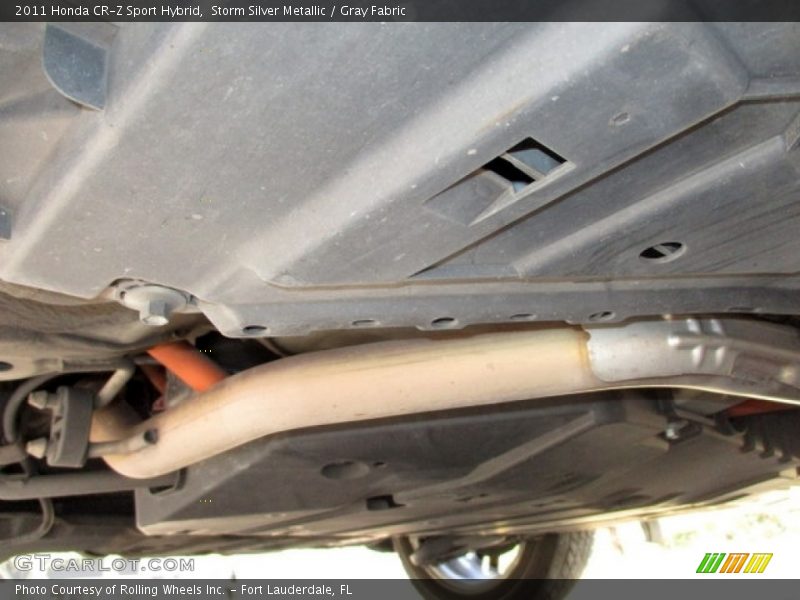 Storm Silver Metallic / Gray Fabric 2011 Honda CR-Z Sport Hybrid