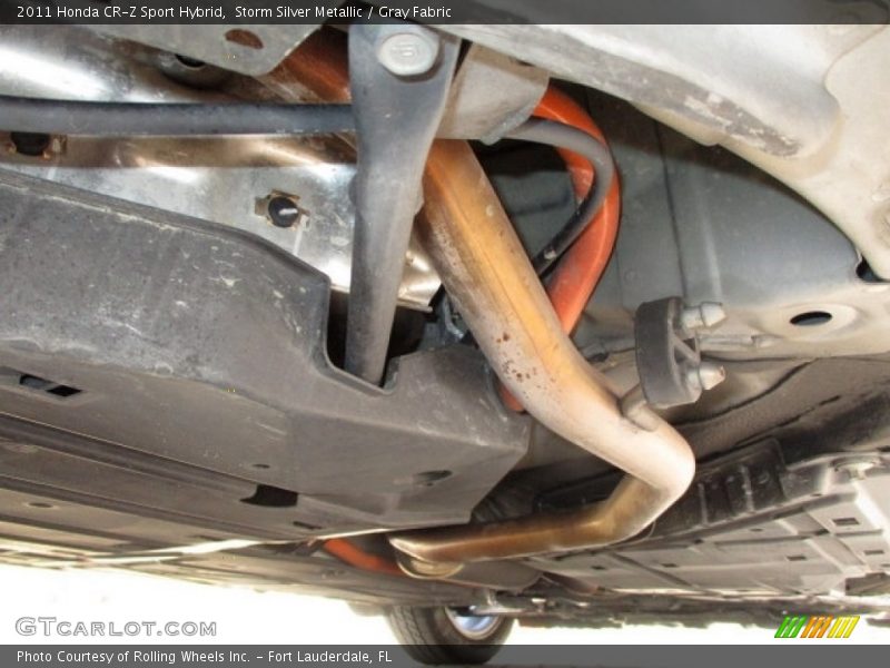 Storm Silver Metallic / Gray Fabric 2011 Honda CR-Z Sport Hybrid