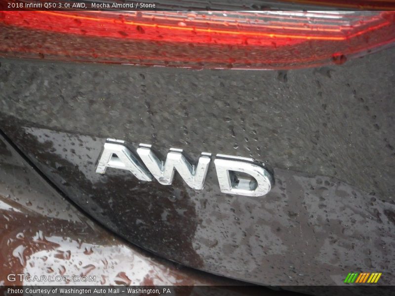 Mocha Almond / Stone 2018 Infiniti Q50 3.0t AWD