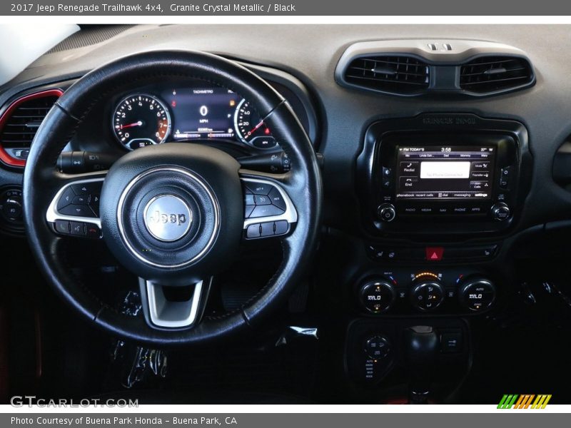 Granite Crystal Metallic / Black 2017 Jeep Renegade Trailhawk 4x4