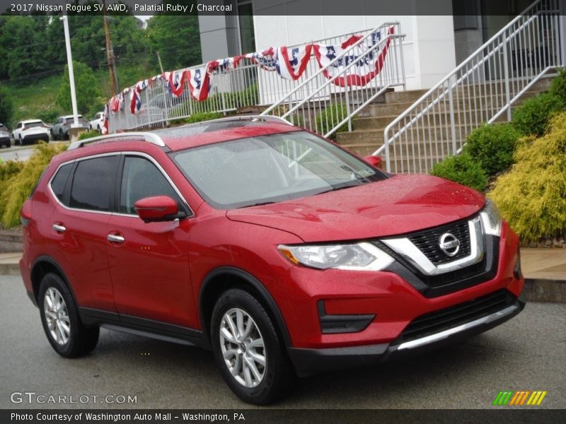 Palatial Ruby / Charcoal 2017 Nissan Rogue SV AWD
