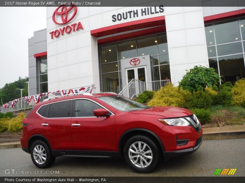 Palatial Ruby / Charcoal 2017 Nissan Rogue SV AWD