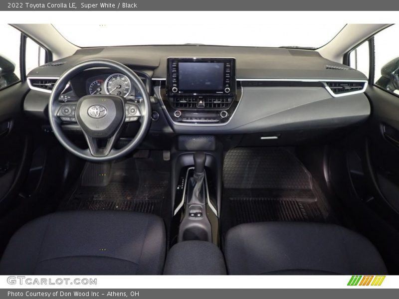 Super White / Black 2022 Toyota Corolla LE