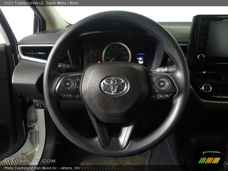 Super White / Black 2022 Toyota Corolla LE