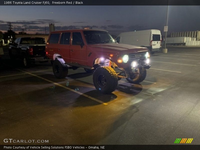 Freeborn Red / Black 1986 Toyota Land Cruiser FJ60