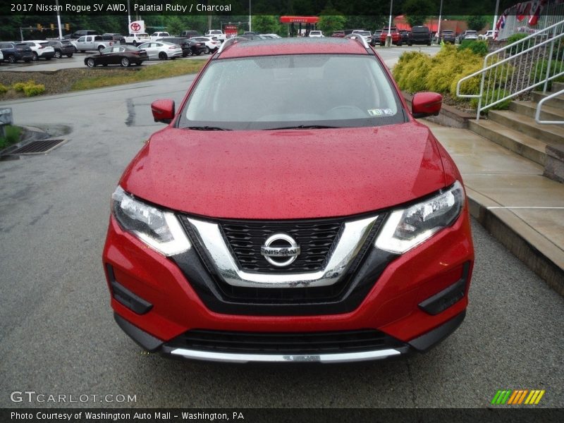 Palatial Ruby / Charcoal 2017 Nissan Rogue SV AWD
