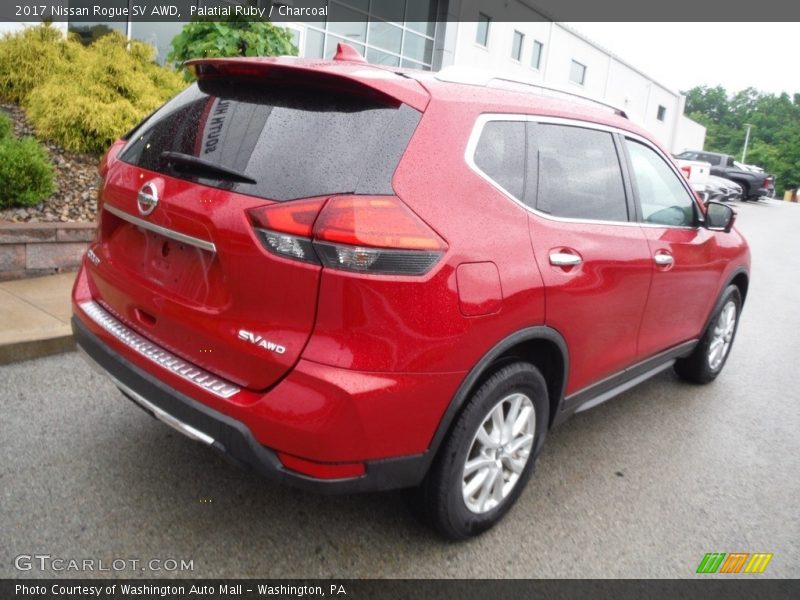 Palatial Ruby / Charcoal 2017 Nissan Rogue SV AWD