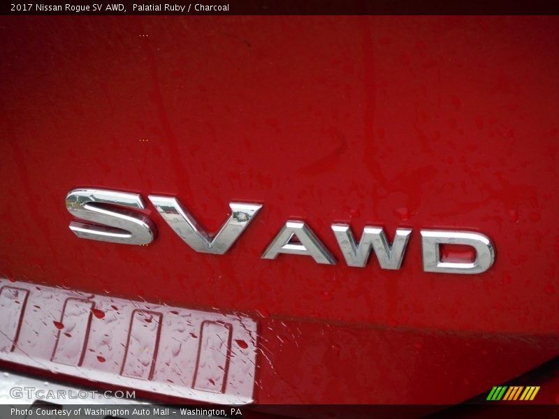 Palatial Ruby / Charcoal 2017 Nissan Rogue SV AWD