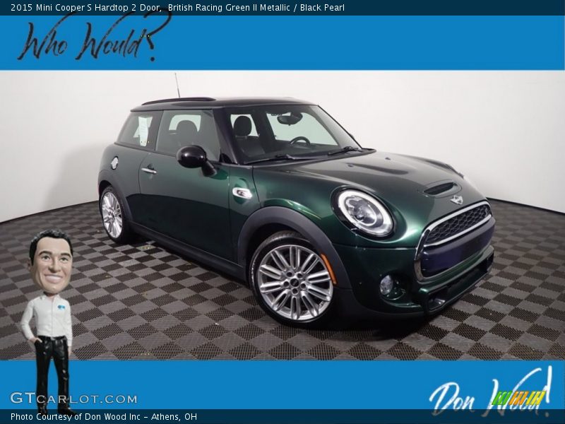 British Racing Green II Metallic / Black Pearl 2015 Mini Cooper S Hardtop 2 Door