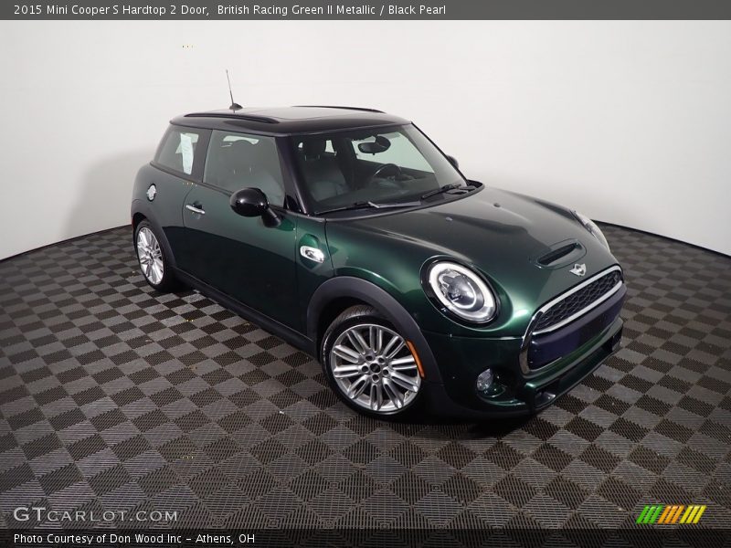 British Racing Green II Metallic / Black Pearl 2015 Mini Cooper S Hardtop 2 Door