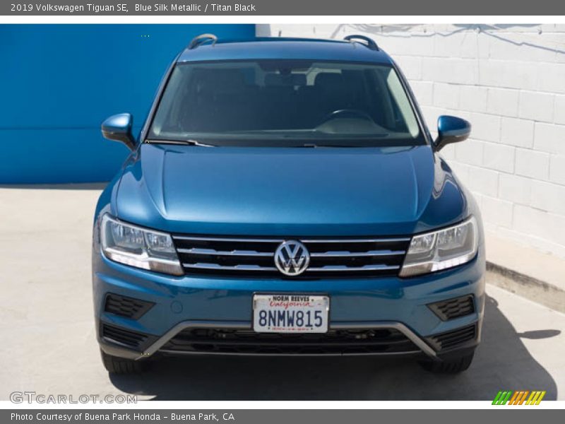 Blue Silk Metallic / Titan Black 2019 Volkswagen Tiguan SE