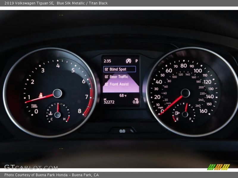 Blue Silk Metallic / Titan Black 2019 Volkswagen Tiguan SE