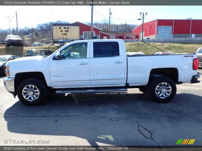 Summit White / Cocoa/­Dune 2019 Chevrolet Silverado 2500HD LTZ Crew Cab 4WD