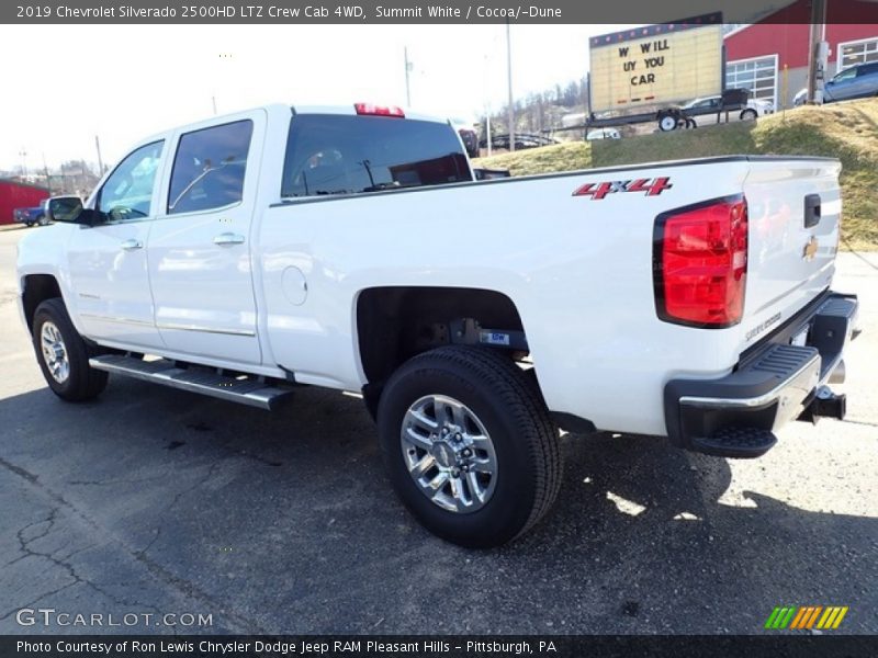 Summit White / Cocoa/­Dune 2019 Chevrolet Silverado 2500HD LTZ Crew Cab 4WD