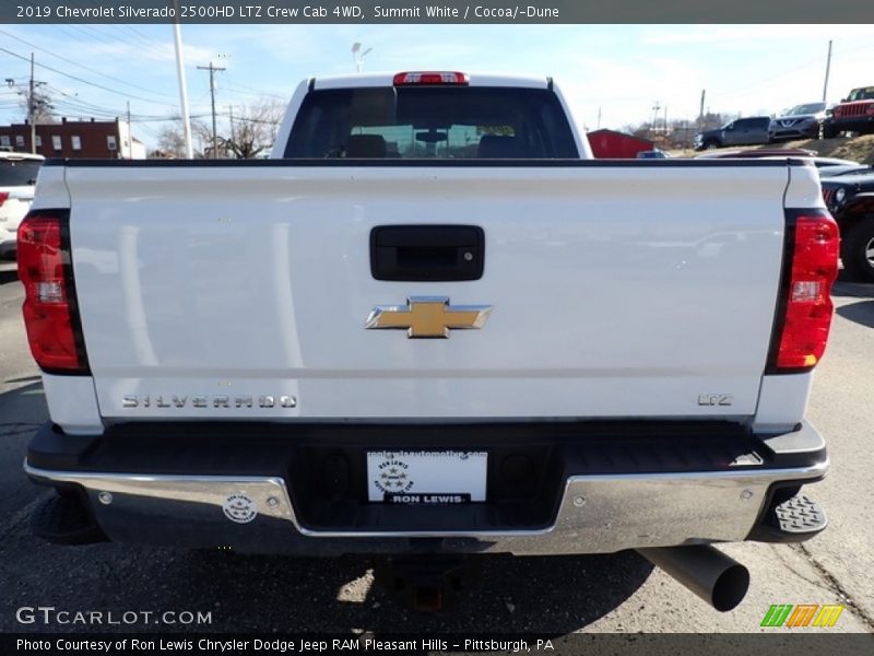 Summit White / Cocoa/­Dune 2019 Chevrolet Silverado 2500HD LTZ Crew Cab 4WD