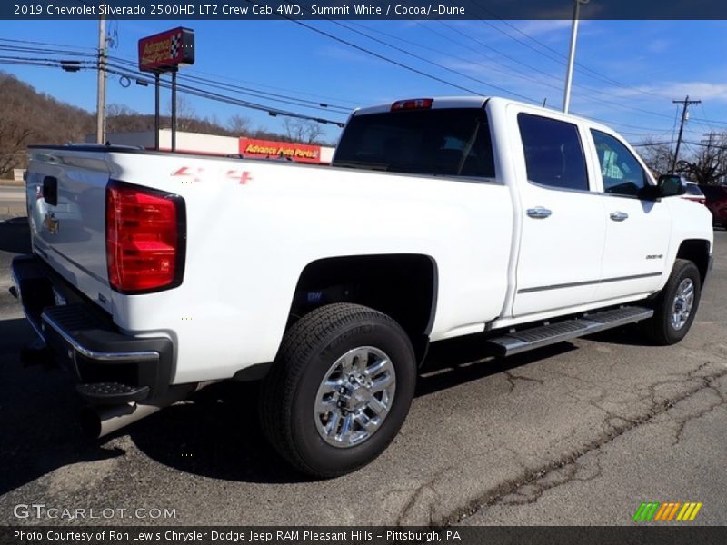Summit White / Cocoa/­Dune 2019 Chevrolet Silverado 2500HD LTZ Crew Cab 4WD