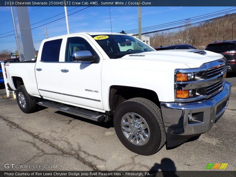 Summit White / Cocoa/­Dune 2019 Chevrolet Silverado 2500HD LTZ Crew Cab 4WD