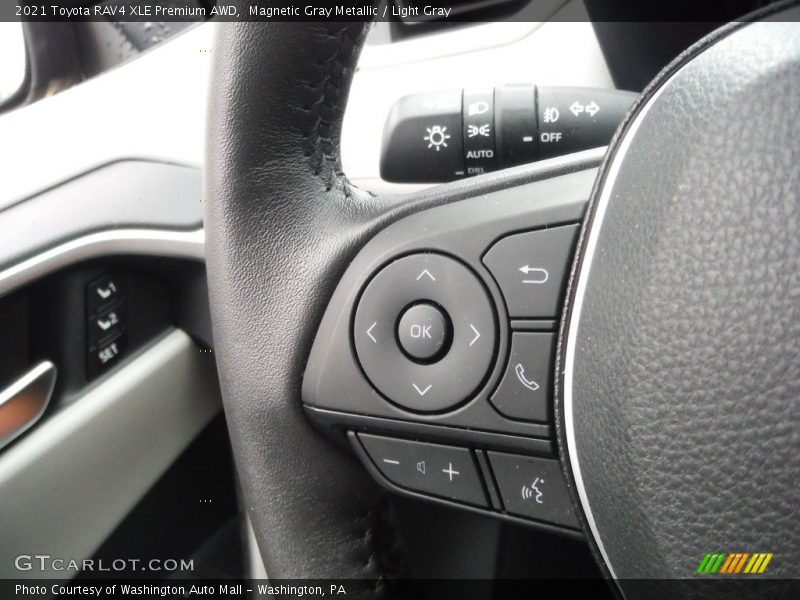 Magnetic Gray Metallic / Light Gray 2021 Toyota RAV4 XLE Premium AWD