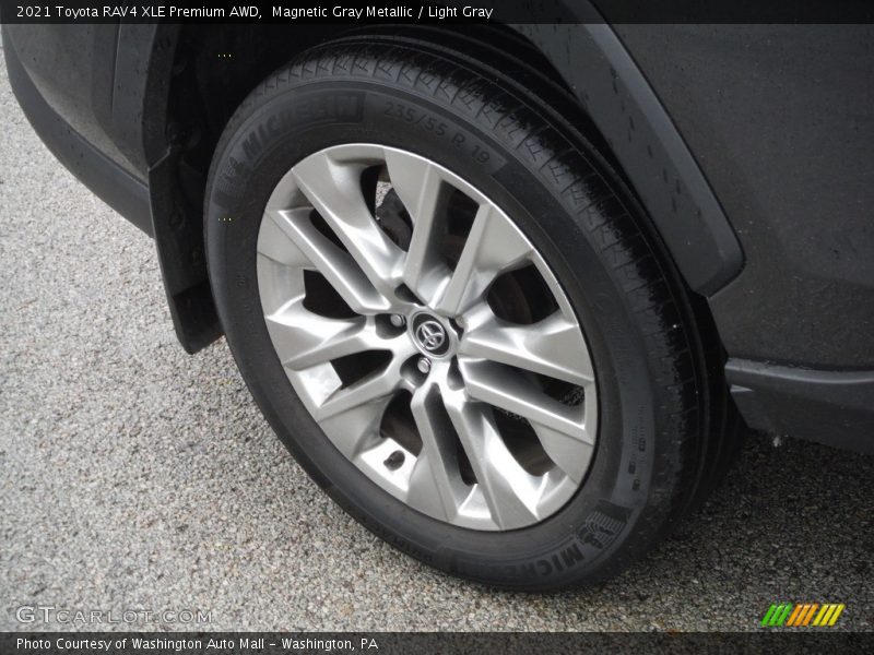 Magnetic Gray Metallic / Light Gray 2021 Toyota RAV4 XLE Premium AWD