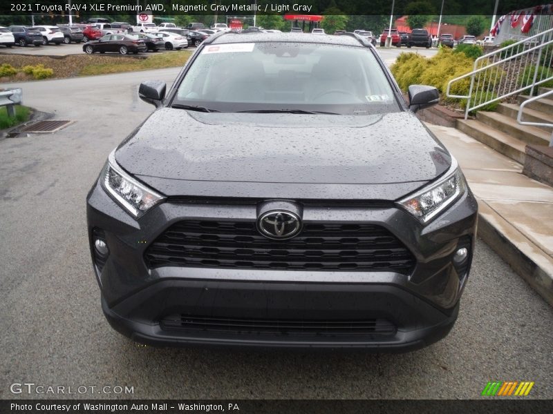 Magnetic Gray Metallic / Light Gray 2021 Toyota RAV4 XLE Premium AWD