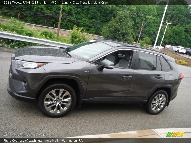 Magnetic Gray Metallic / Light Gray 2021 Toyota RAV4 XLE Premium AWD