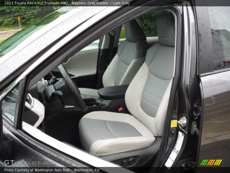 Magnetic Gray Metallic / Light Gray 2021 Toyota RAV4 XLE Premium AWD