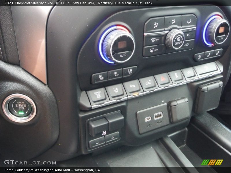 Northsky Blue Metallic / Jet Black 2021 Chevrolet Silverado 2500HD LTZ Crew Cab 4x4