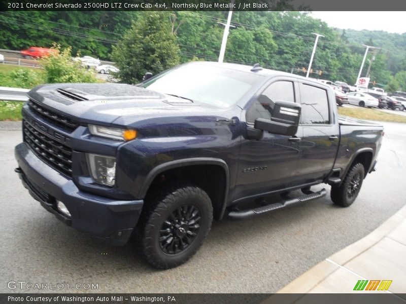 Northsky Blue Metallic / Jet Black 2021 Chevrolet Silverado 2500HD LTZ Crew Cab 4x4