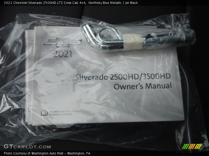 Northsky Blue Metallic / Jet Black 2021 Chevrolet Silverado 2500HD LTZ Crew Cab 4x4
