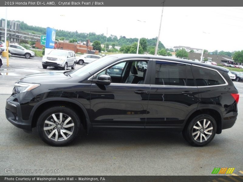 Crystal Black Pearl / Black 2019 Honda Pilot EX-L AWD