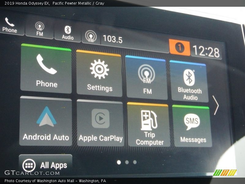 Pacific Pewter Metallic / Gray 2019 Honda Odyssey EX