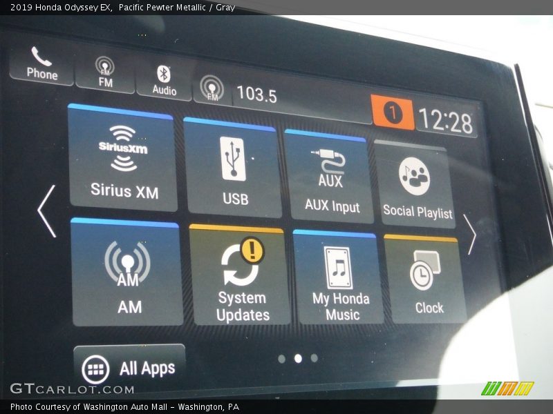 Pacific Pewter Metallic / Gray 2019 Honda Odyssey EX