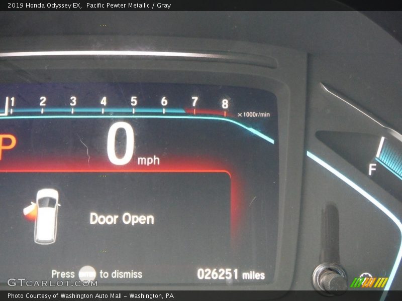 Pacific Pewter Metallic / Gray 2019 Honda Odyssey EX