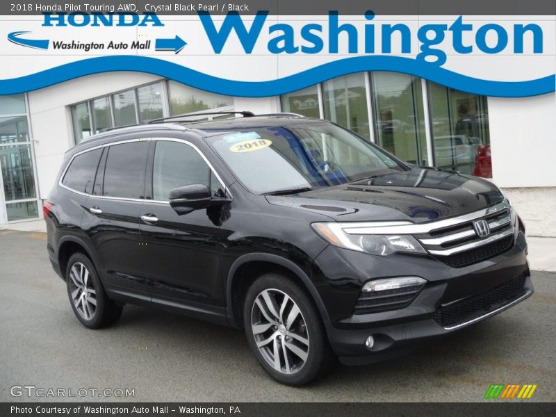 Crystal Black Pearl / Black 2018 Honda Pilot Touring AWD