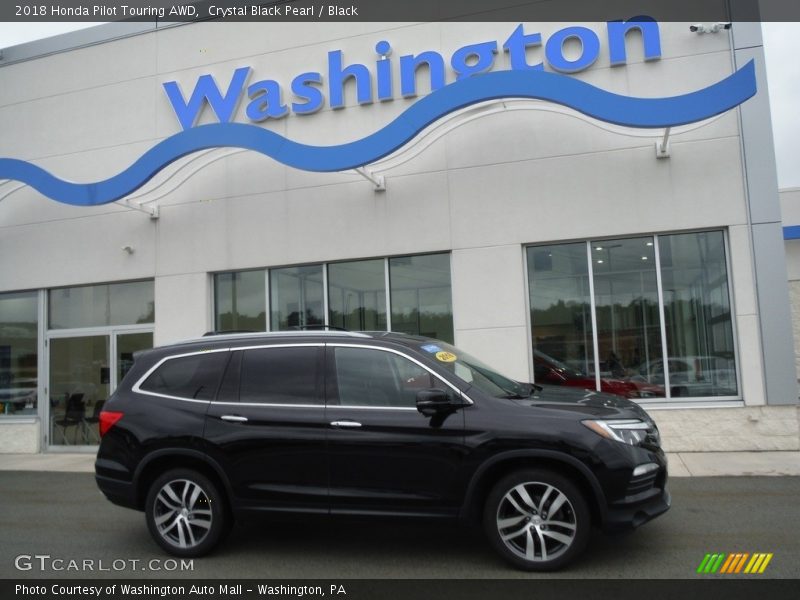 Crystal Black Pearl / Black 2018 Honda Pilot Touring AWD