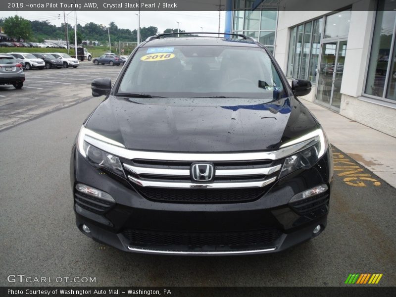 Crystal Black Pearl / Black 2018 Honda Pilot Touring AWD