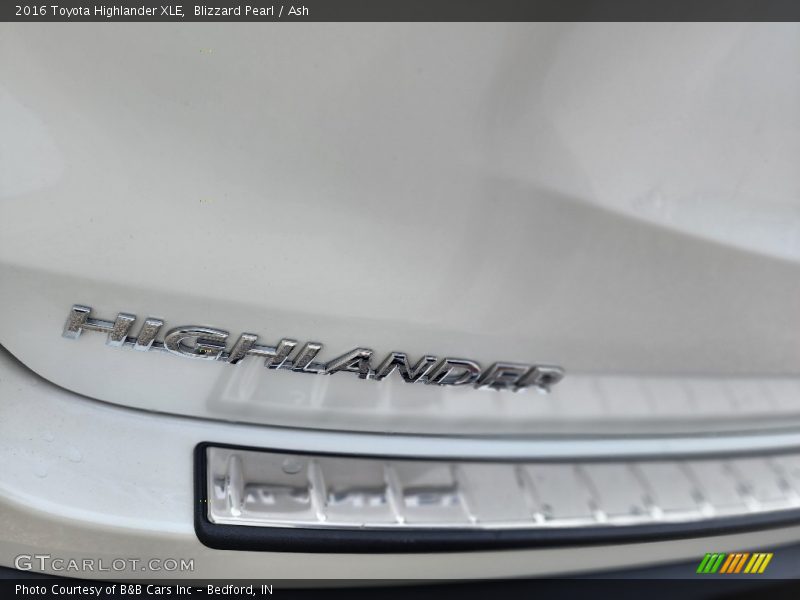Blizzard Pearl / Ash 2016 Toyota Highlander XLE