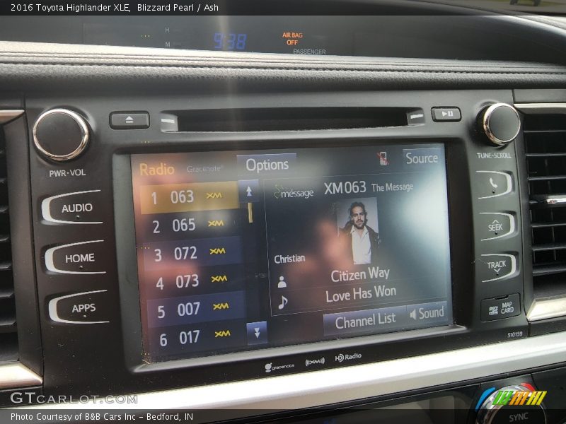 Blizzard Pearl / Ash 2016 Toyota Highlander XLE