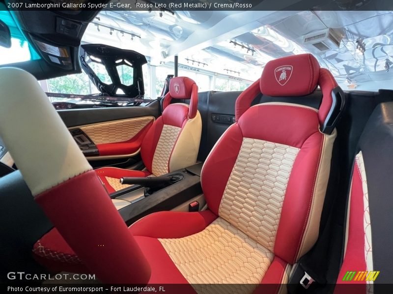 Rosso Leto (Red Metallic) / Crema/Rosso 2007 Lamborghini Gallardo Spyder E-Gear