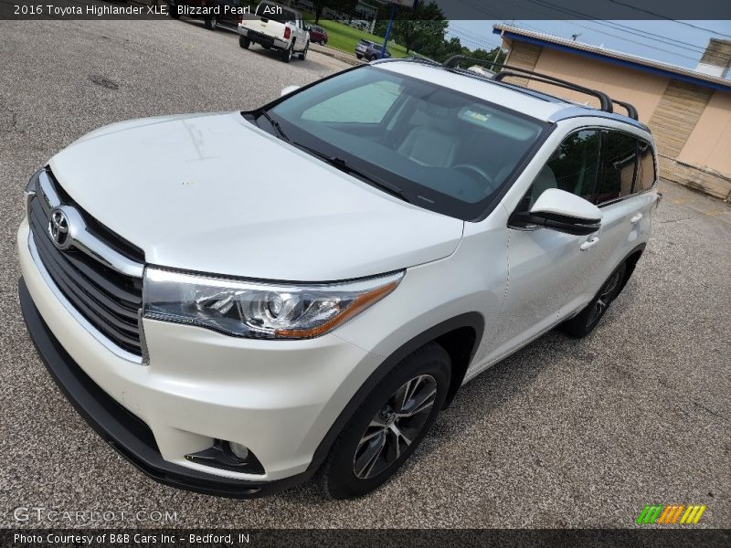 Blizzard Pearl / Ash 2016 Toyota Highlander XLE
