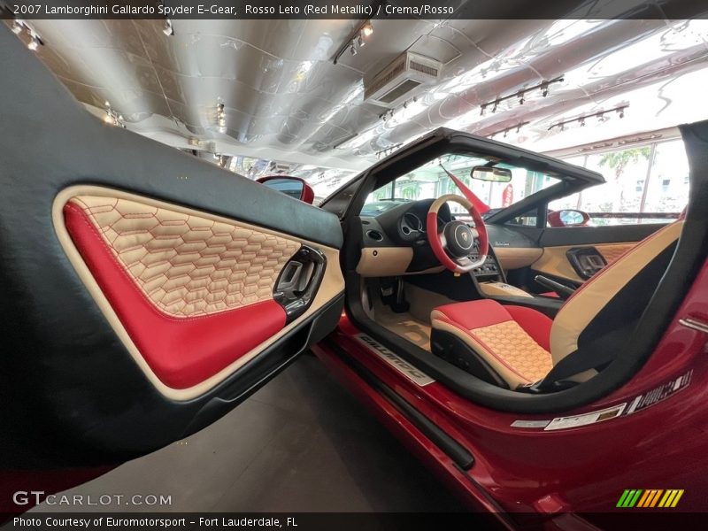 Rosso Leto (Red Metallic) / Crema/Rosso 2007 Lamborghini Gallardo Spyder E-Gear
