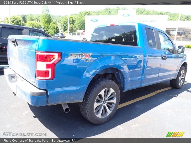 Velocity Blue / Black 2019 Ford F150 STX SuperCab 4x4