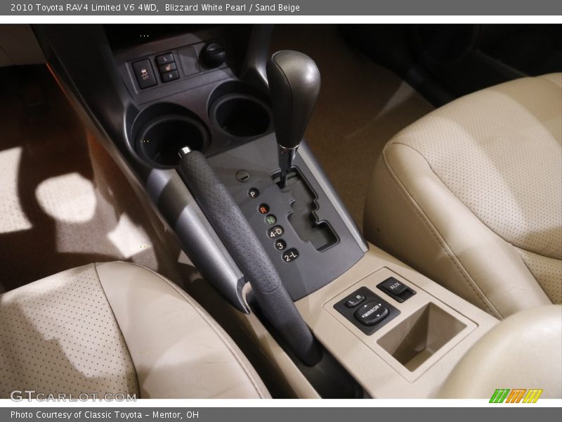 Blizzard White Pearl / Sand Beige 2010 Toyota RAV4 Limited V6 4WD
