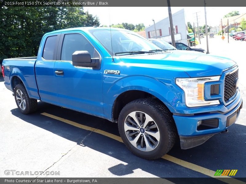 Velocity Blue / Black 2019 Ford F150 STX SuperCab 4x4